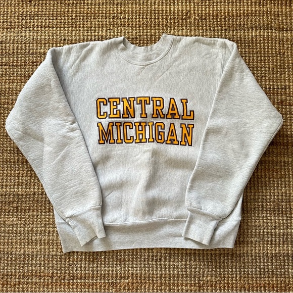 Cotton Exchange Other - Vintage Central Michigan CMU Crewneck Sweatshirt Grey Large